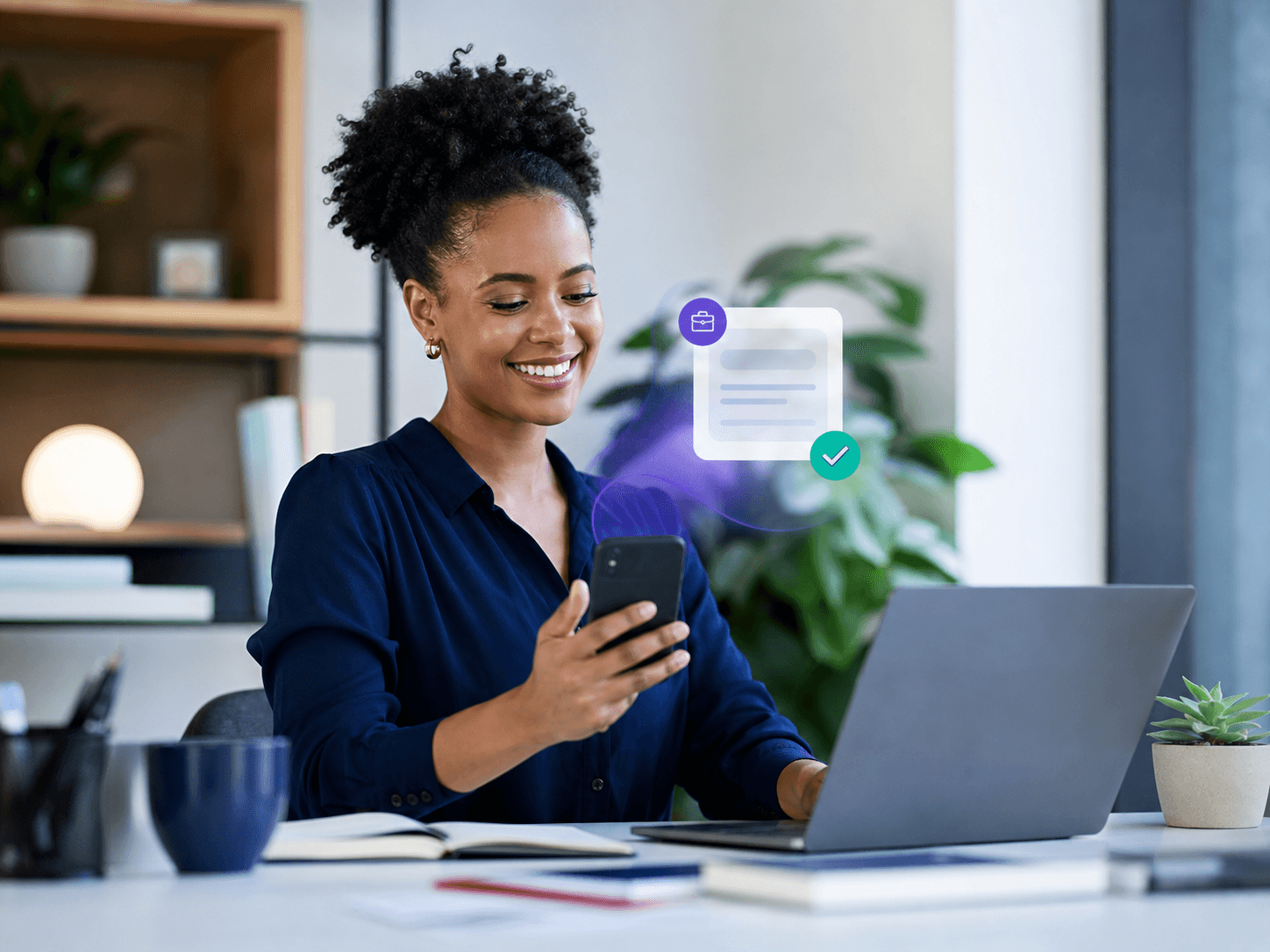 Job seeker using Plug Connect to discover matched jobs